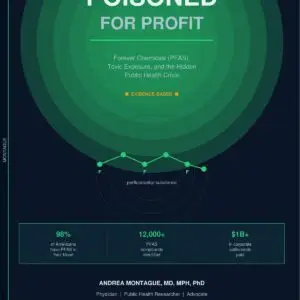 Poisoned for Profit book cover by Dr. Andrea Montague about PFAS forever chemicals