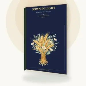 Sown in Light devotional journal cover for Christian ministry leaders and faithful servants